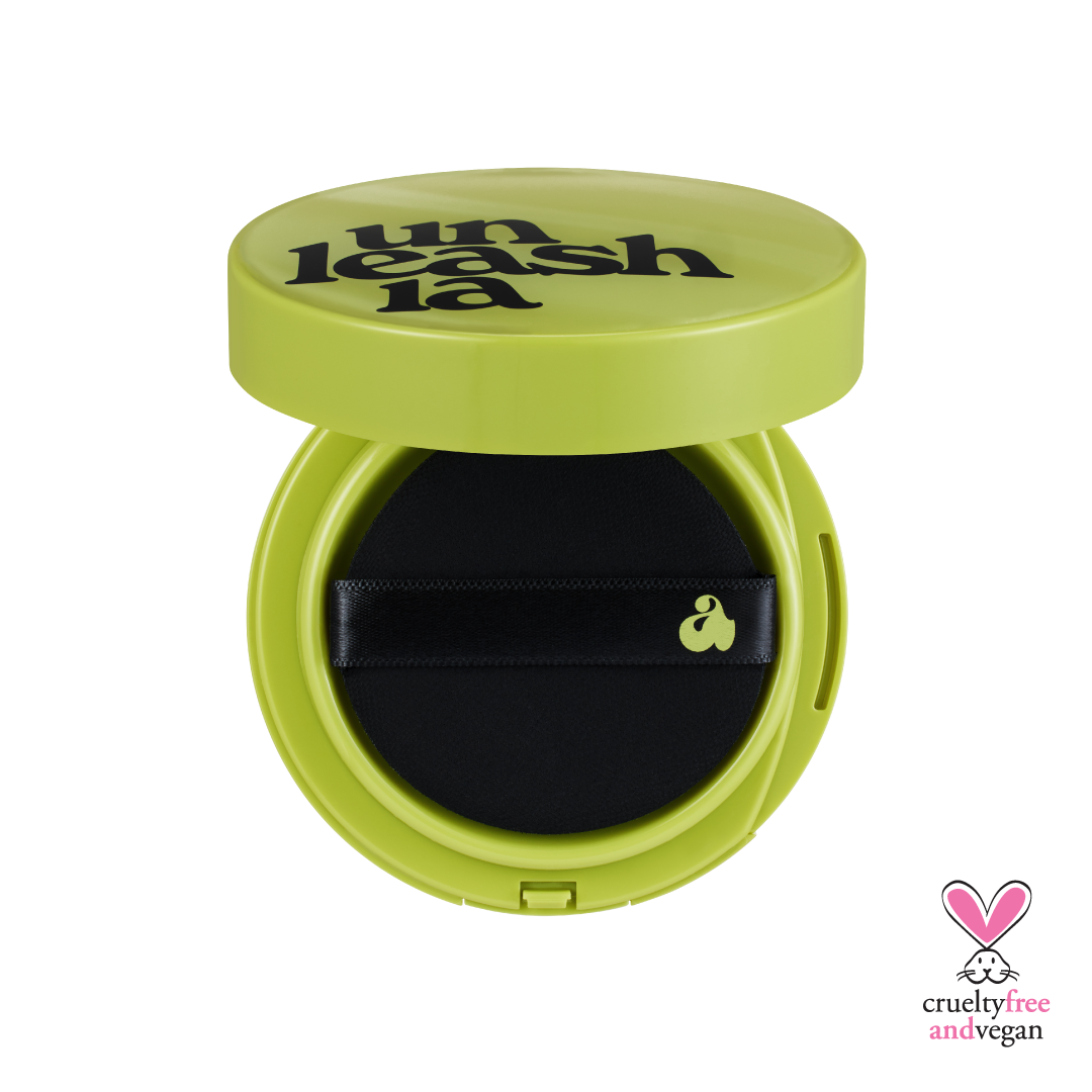 UNLEASHIA Satin Wear Healthy Green Cushion