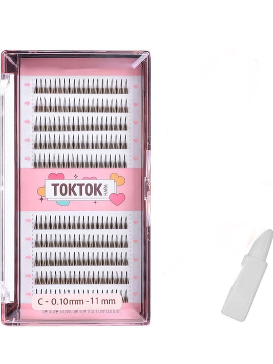 CORINGCO Toktokhara Eyelashes Con pegamento