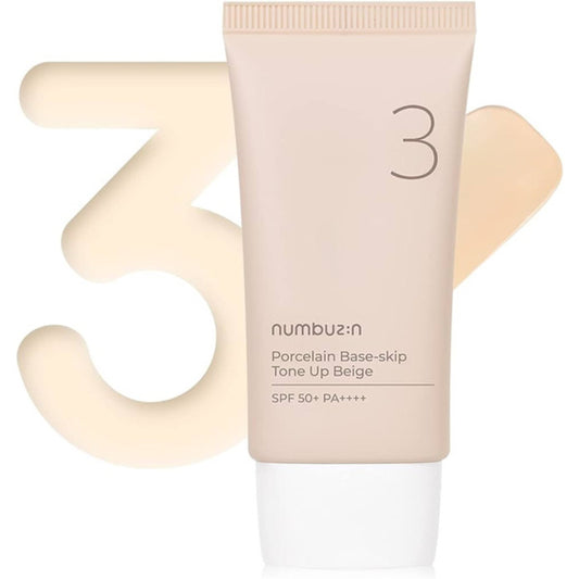 Numbuzin No. 3 Porcelain Base-Skip Tone Up Beige 50ml