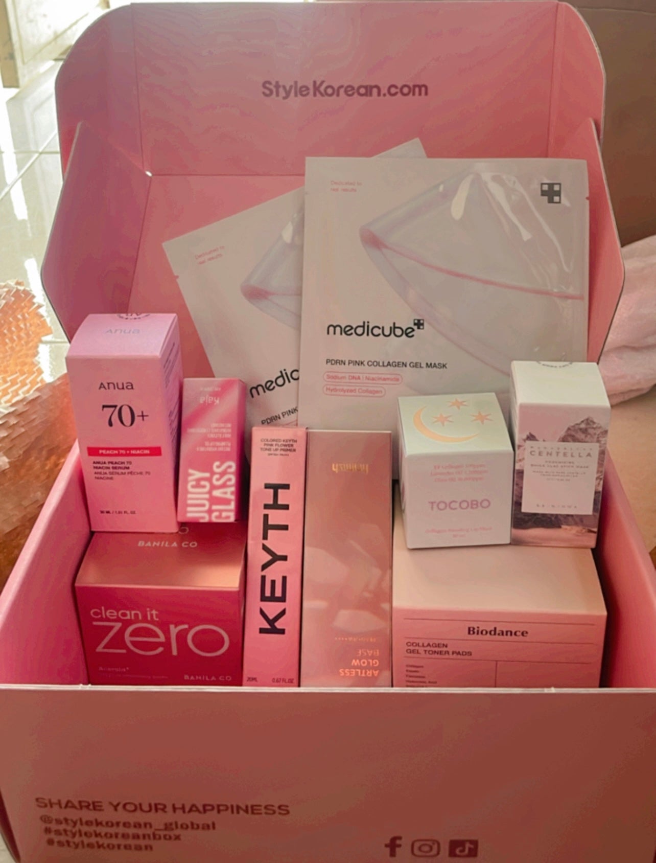 Glowy Pink Recipe Box 10pcs TIME DEAL SALE