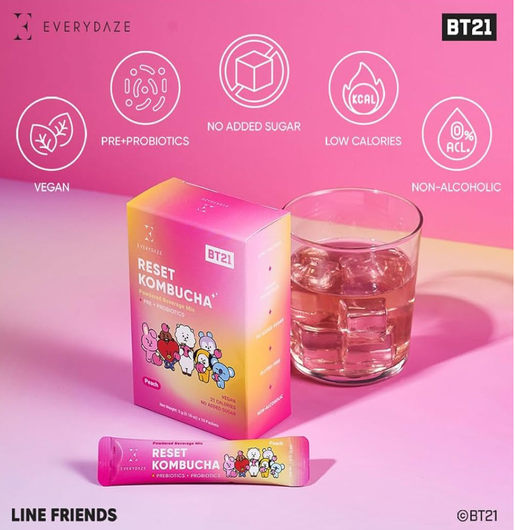Everydaze BT21 Reset Kombucha Tea Powdered Beverage Mix