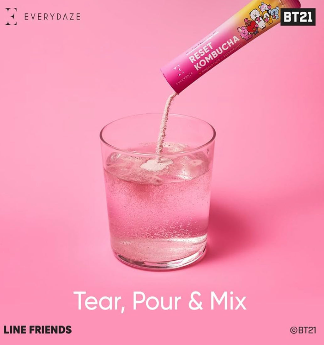 Everydaze BT21 Reset Kombucha Tea Powdered Beverage Mix