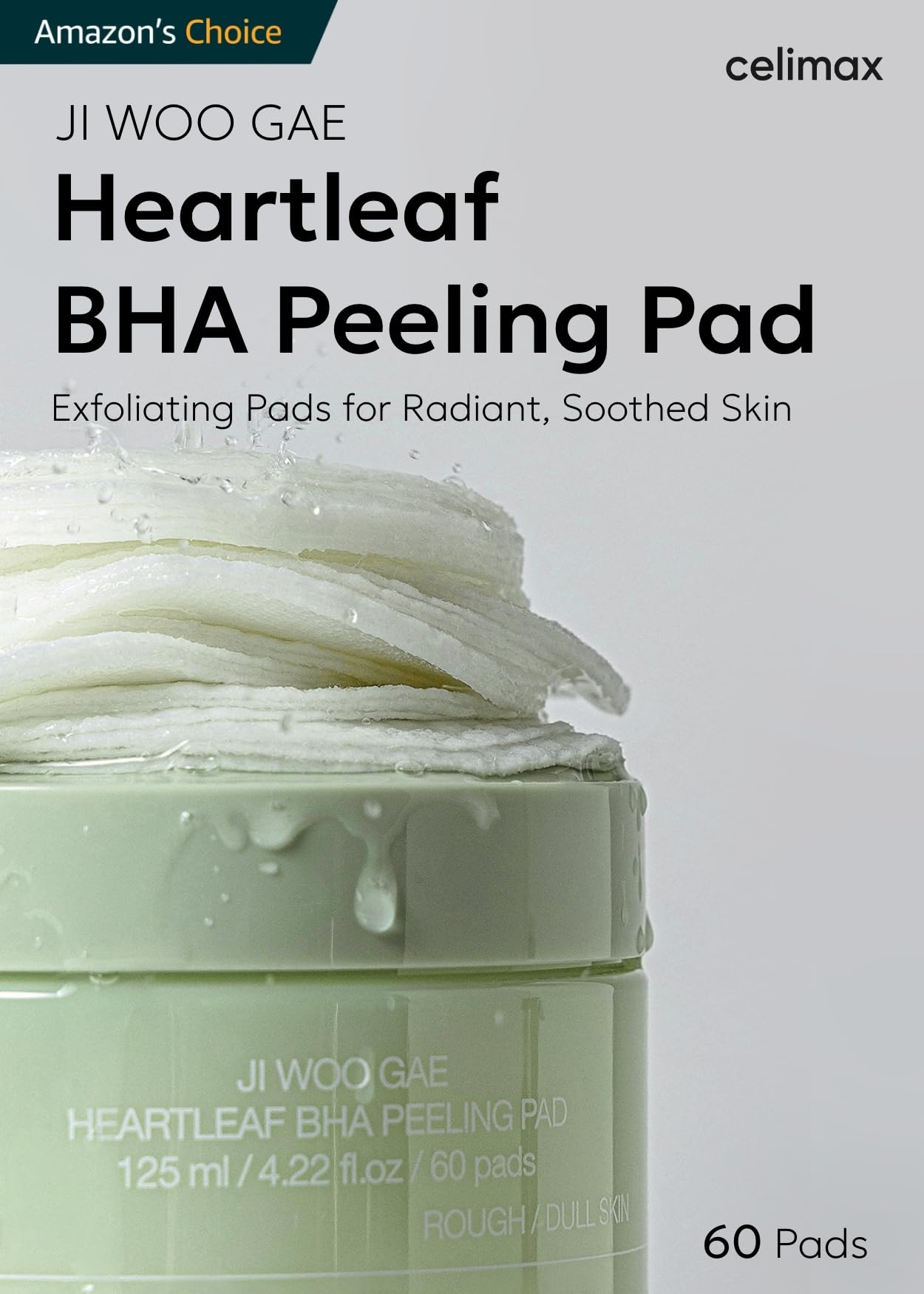 Celimax JIWOOGAE Heartleaf BHA Peeling Pad 60 pcs