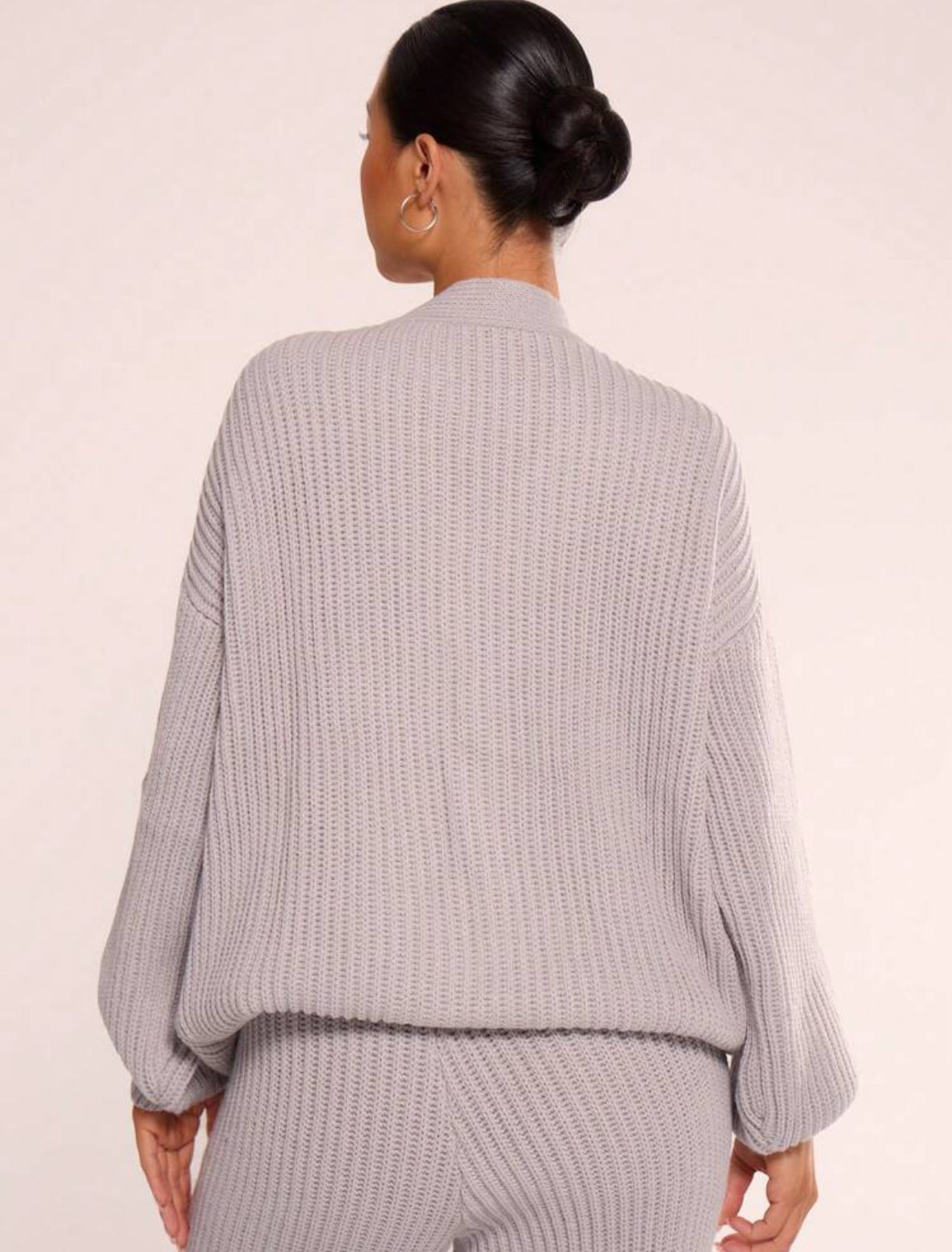 Cardigan de Lana Gris