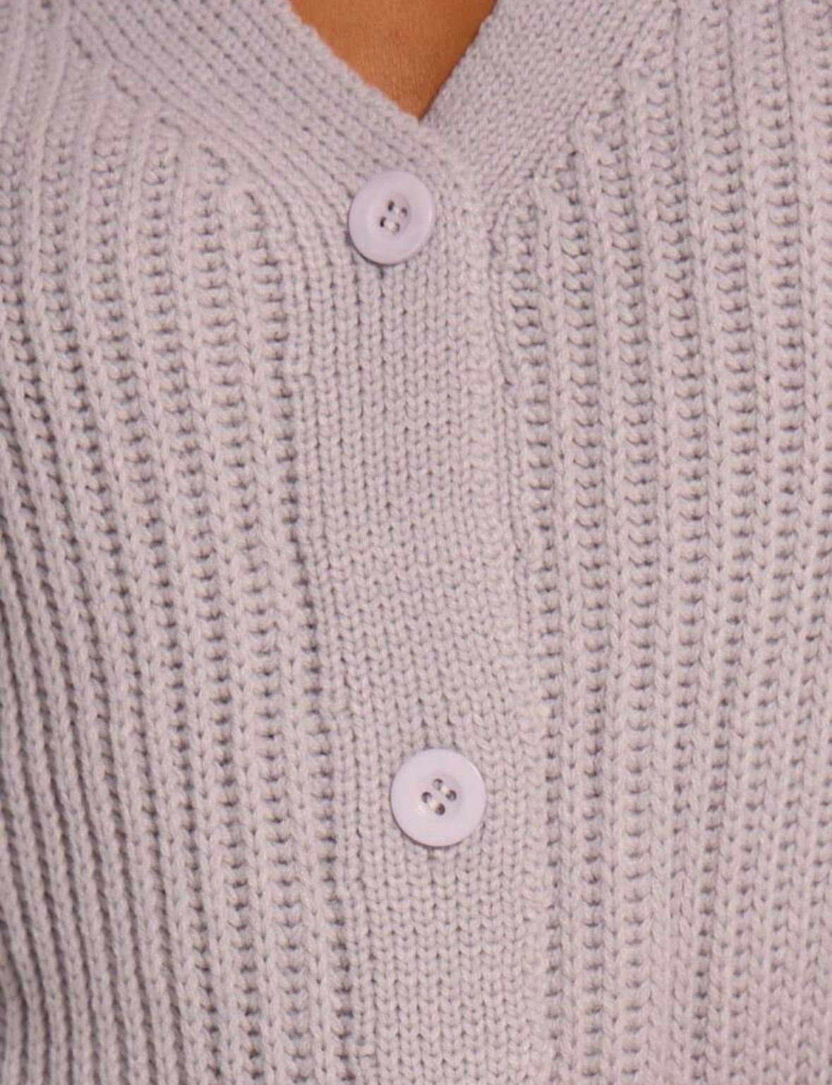 Cardigan de Lana Gris