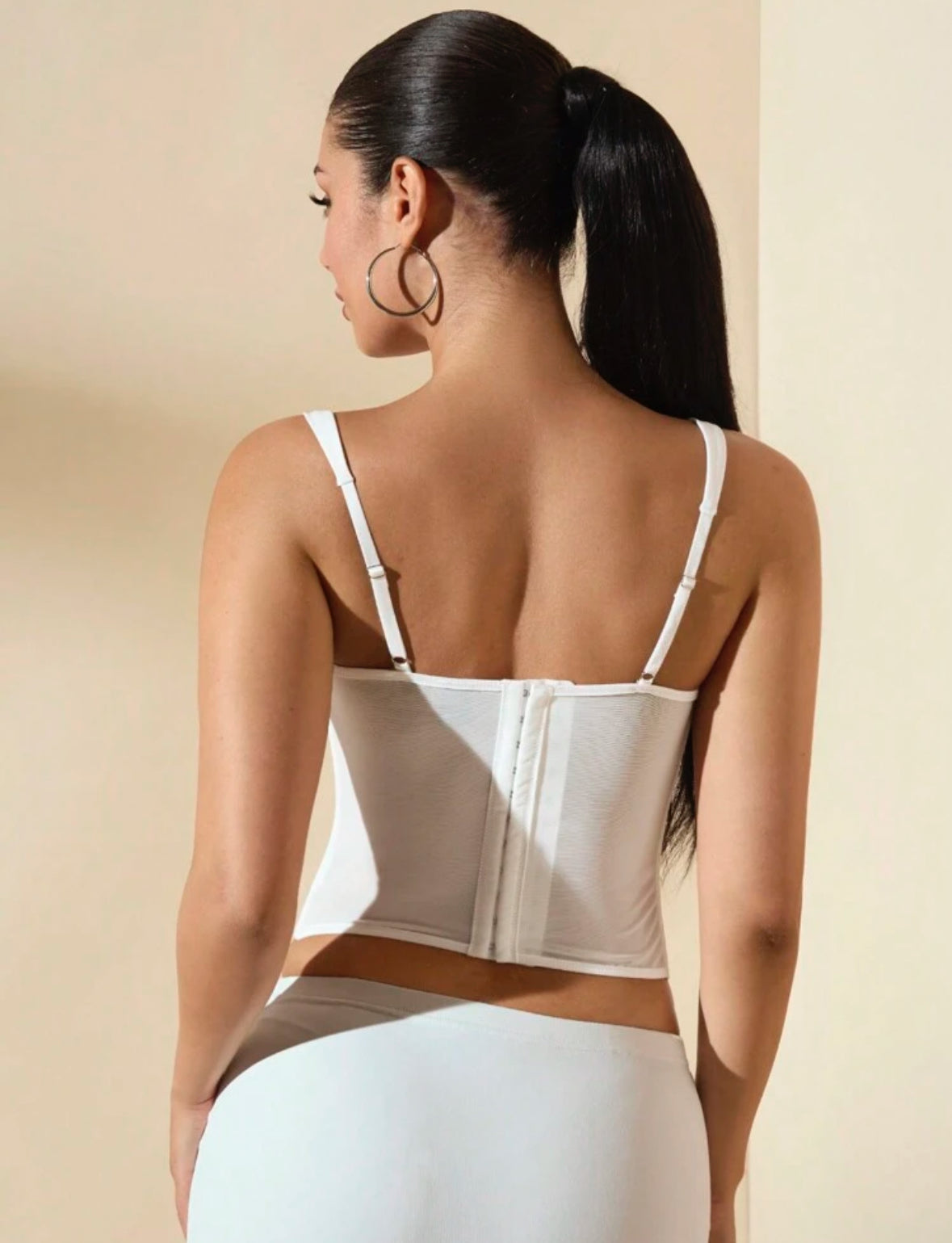 Top Tipo Corset Diseño Rosas