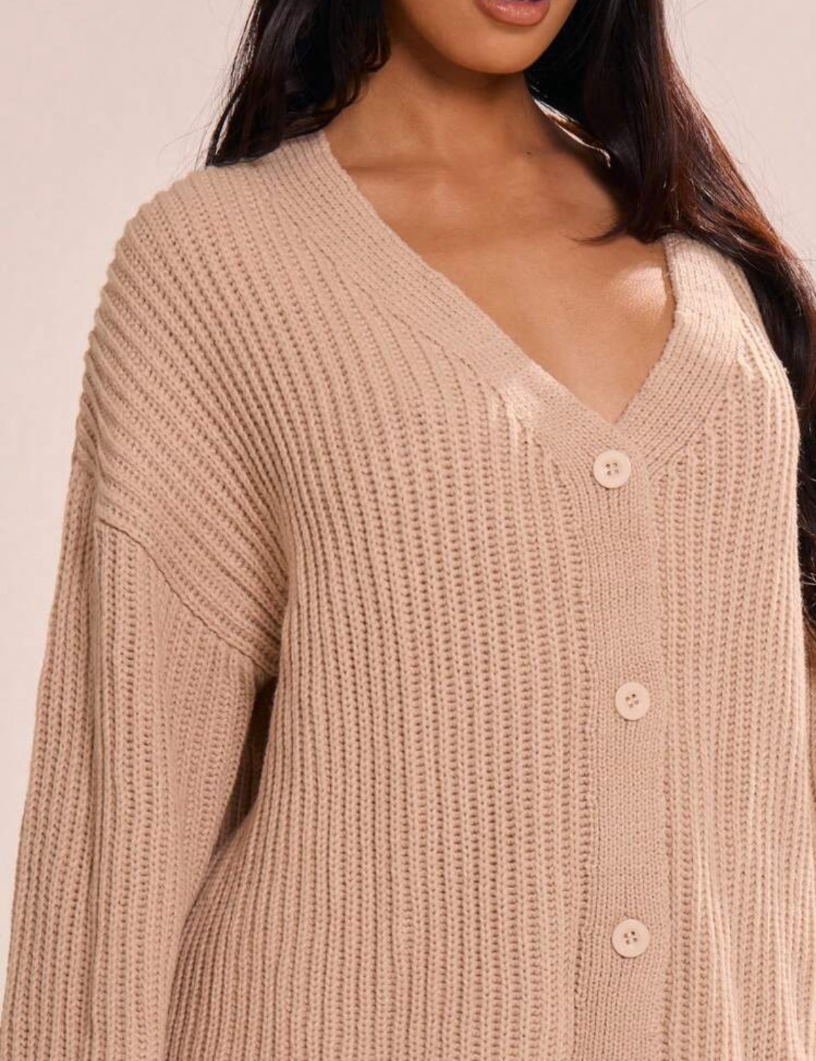 Cardigan de Lana Albaricoque