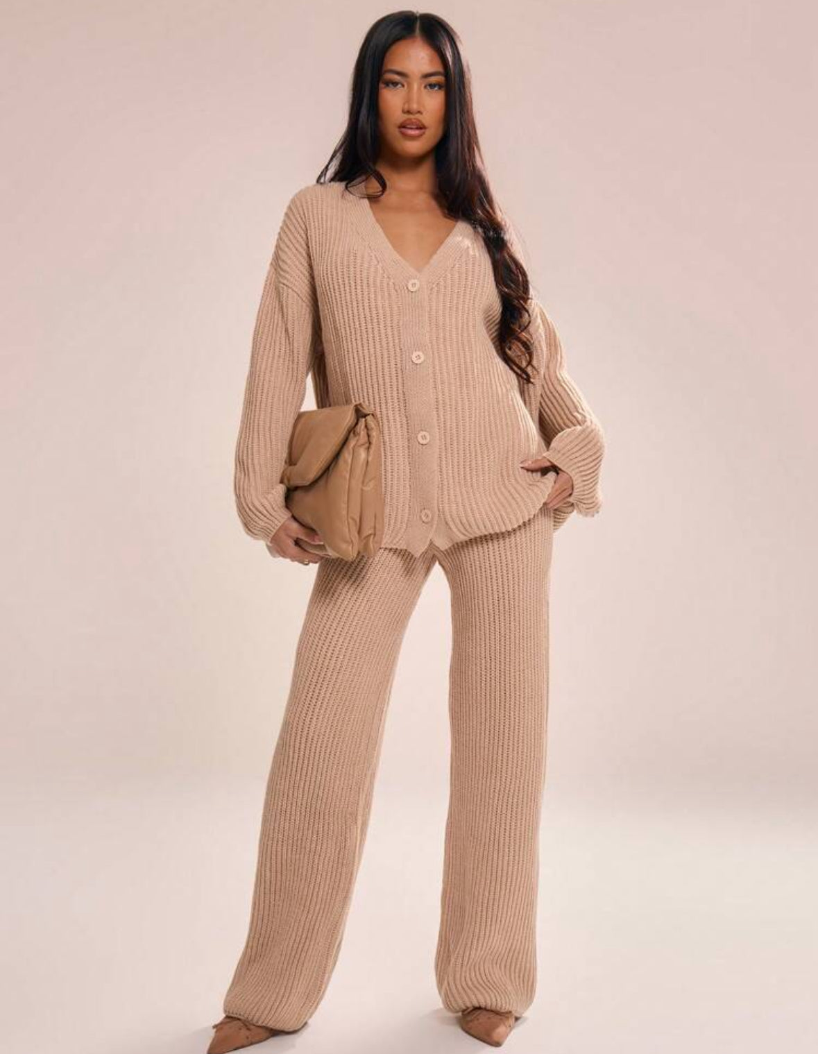 Cardigan de Lana Albaricoque