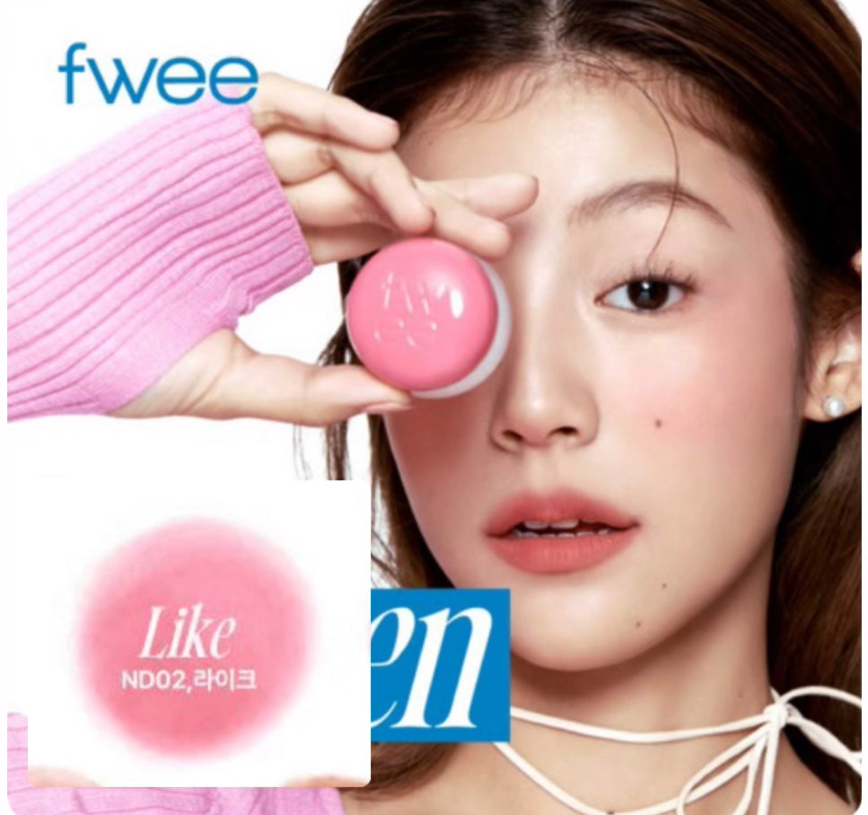 Fwee Pudding Pot Blush Lip&Cheek #Like