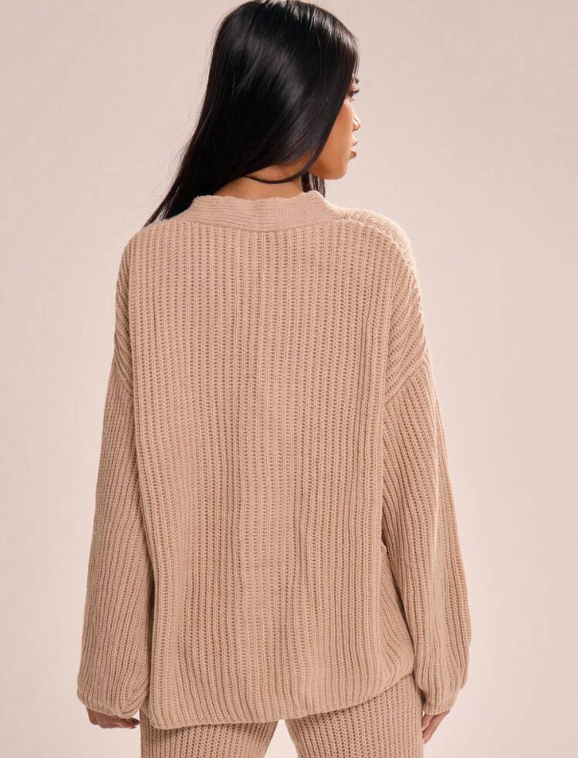 Cardigan de Lana Albaricoque