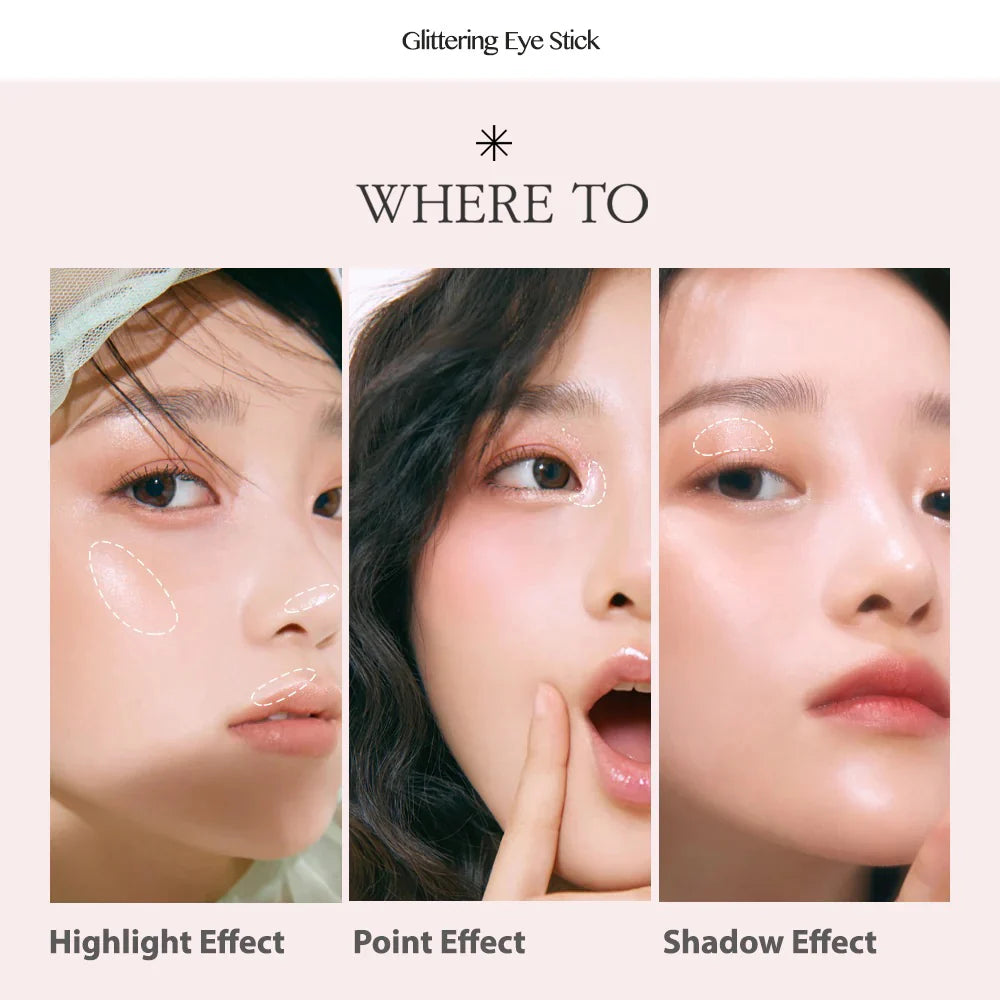 CLIO Twinkle Pop Glittering Eye Stick #05 Sheer Me