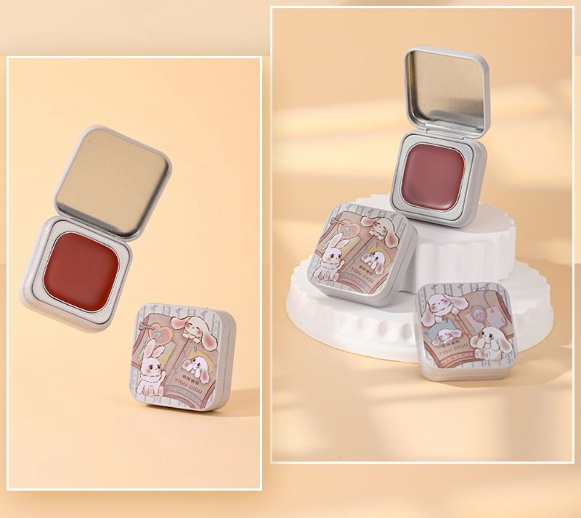 [YIGU DIGU] Diary Series Metal Box Blush & Lip
