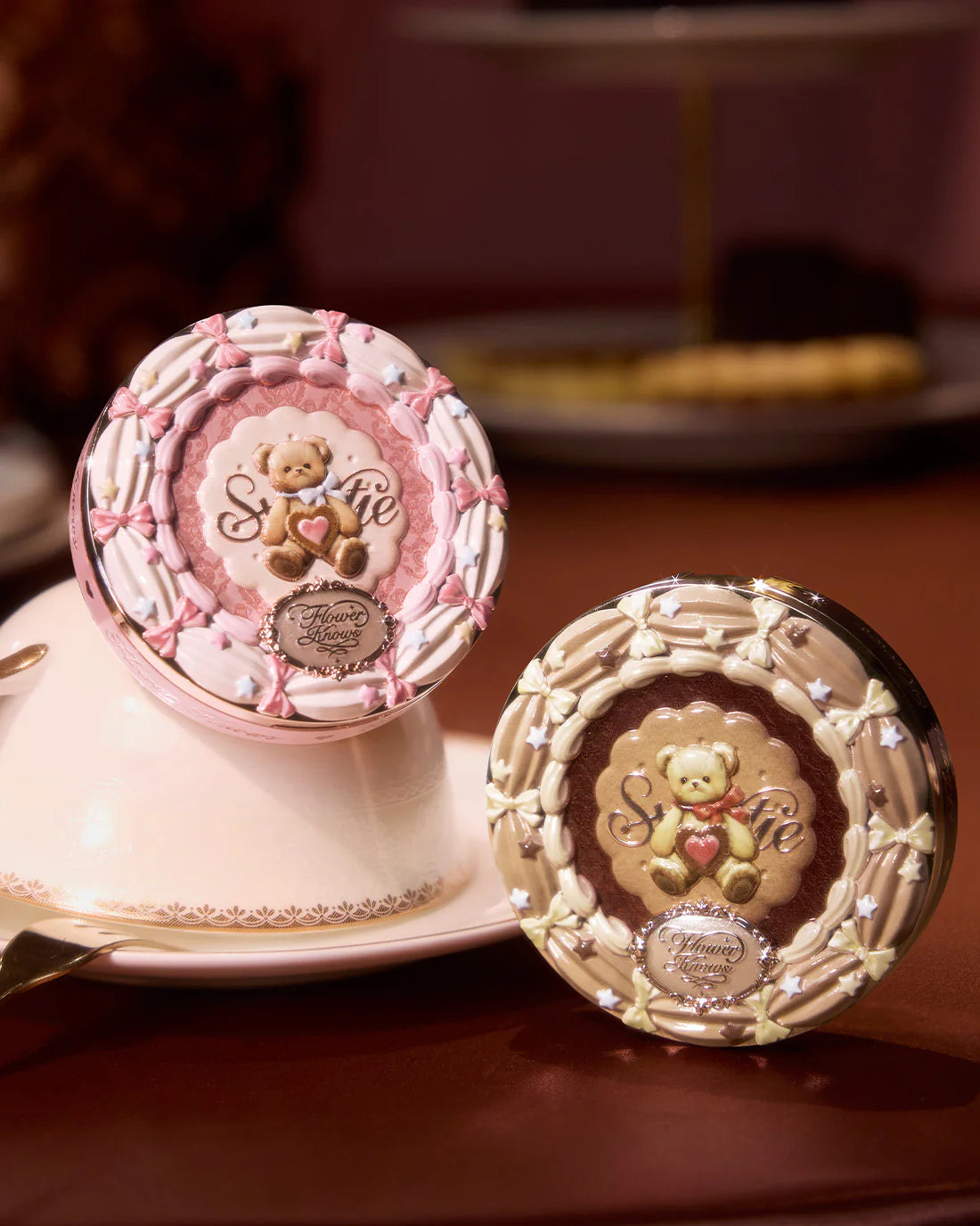 [Flower Knows] The Sweetie Bear 4-Color Concealer Palette 01 Strawberry Chocolate