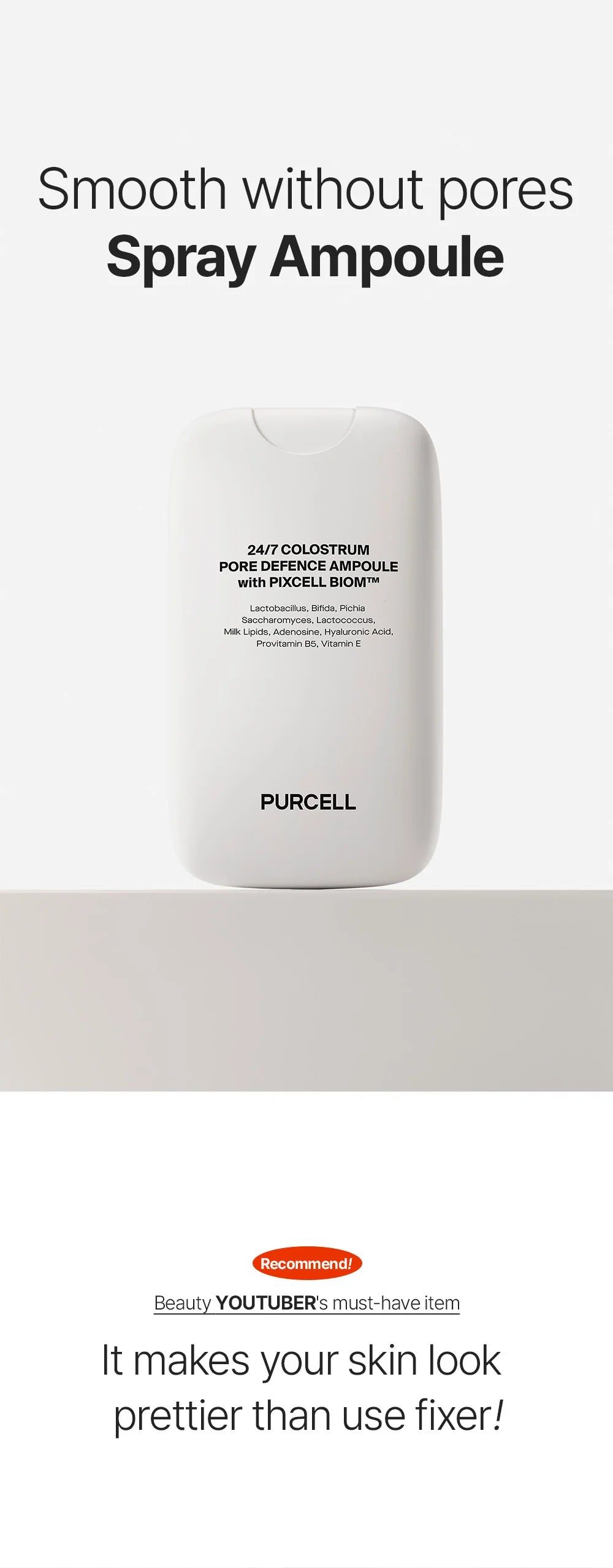 [PURCELL] Ampolla Hidratante 24/7 Colostrum Pore Defence Ampolle