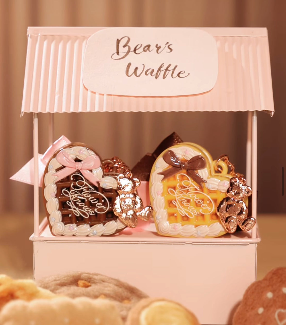 [Flower Knows] The Sweetie Bear Mini Setting Powder  02 Cookie