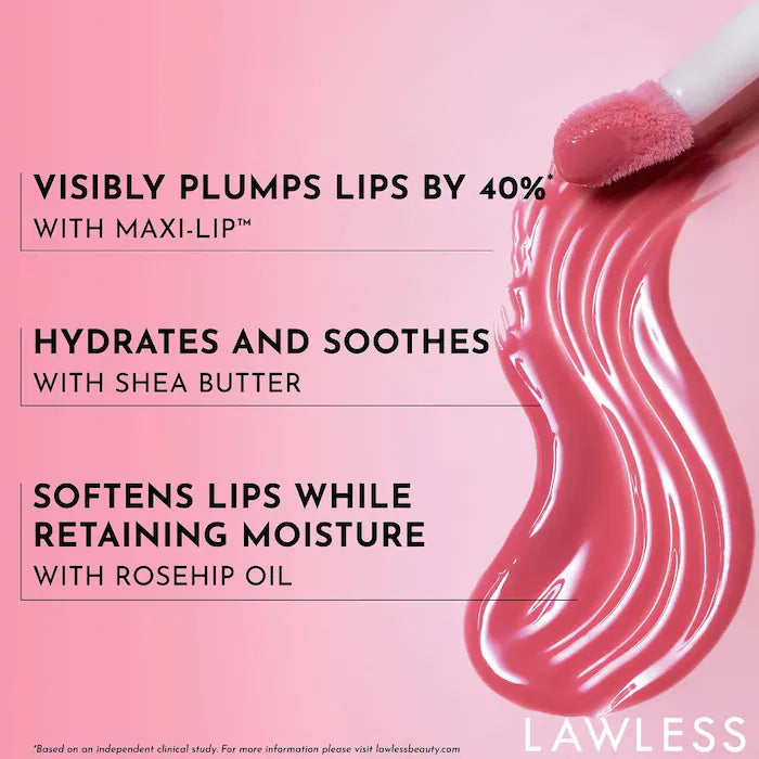 LAWLESS Forget The Filler Lip Plumper Line Smoothing Gloss