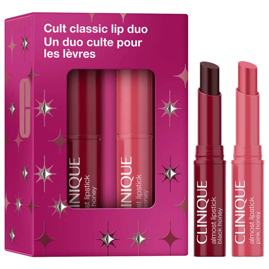 [CLINIQUE] Mini Cult Classic Pink & Black Honey Lip Gift Set