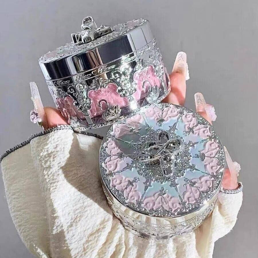 [Flower Knows] Swan Ballet Music box Loose Setting Powder #01 Pearl Snowflake