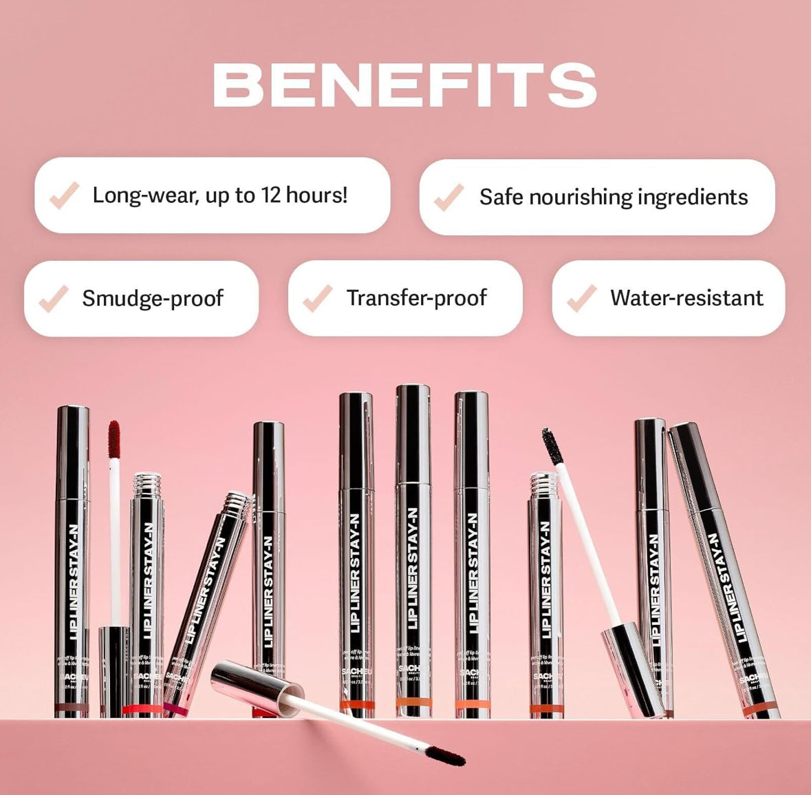 [Sacheu] Lip Liner Stay-N Peel Off Lip Stain- P-inked