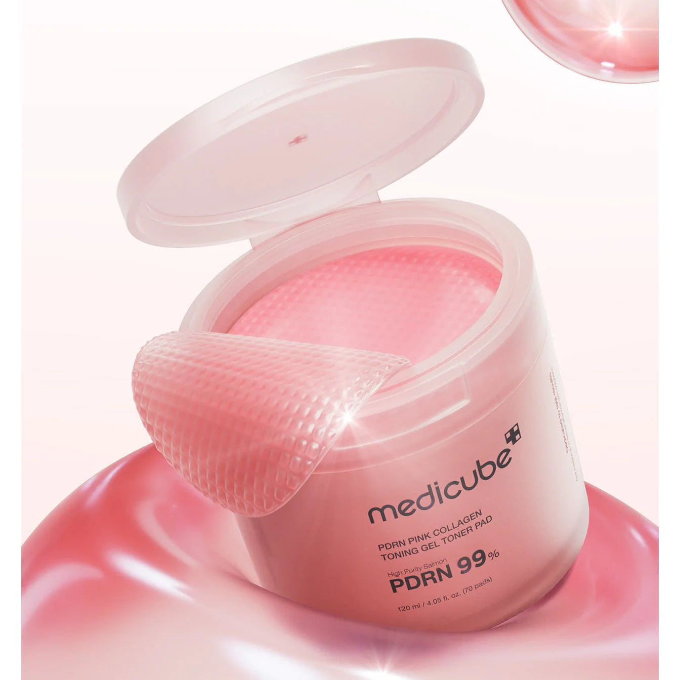 [medicube] PDRN Pink Collagen Toning Gel Toner Pads 70P