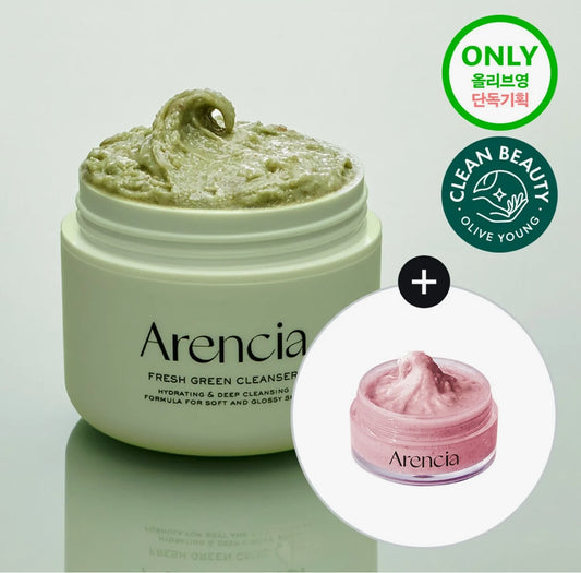 [Arencia] Fresh Green Rice Mochi Cleanser 120g Set (FREE +Rosehip Cleanser)