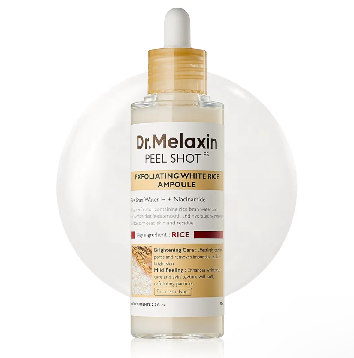 [Dr. Melaxin] Peel Shot Exfoliating White Rice Ampoule