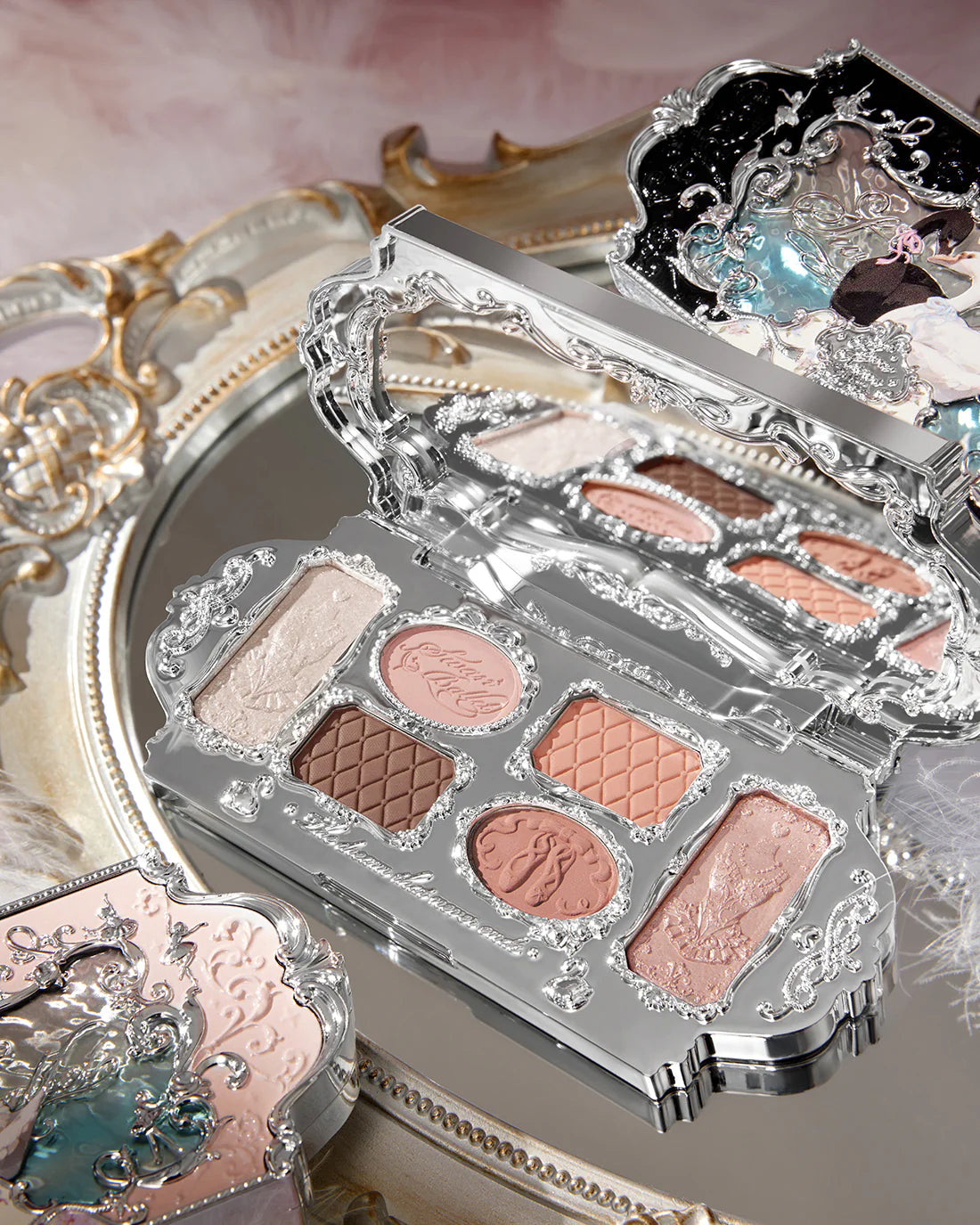 [Flower Knows] Swan Ballet SixColor Makeup Palette- 01 White Swan