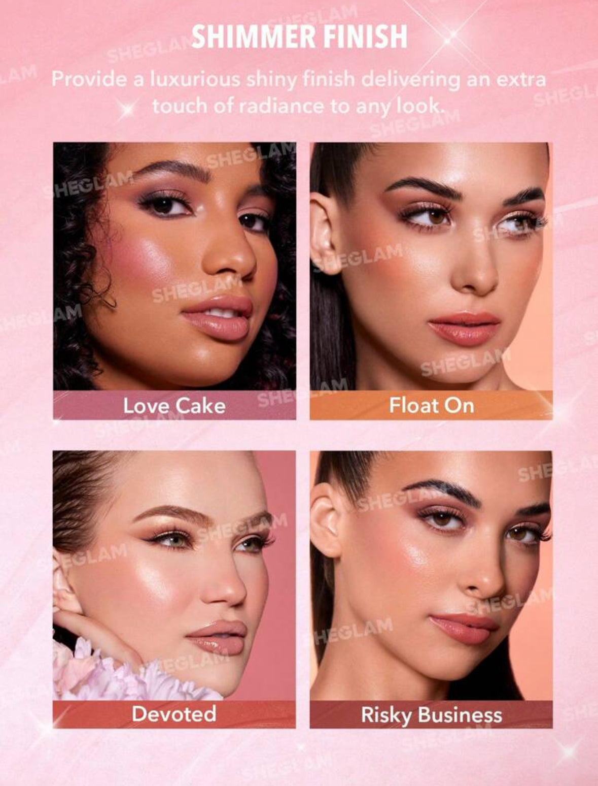SHEGLAM Set colección Blush Shimmer & Matte