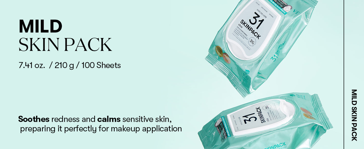[VT Cosmetics] Mild 31 Skin Pack 100 sheets