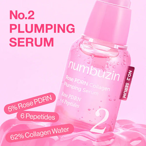 [Numbuzin] No.2 Rose PDRN Collagen Plumping Serum 30ml