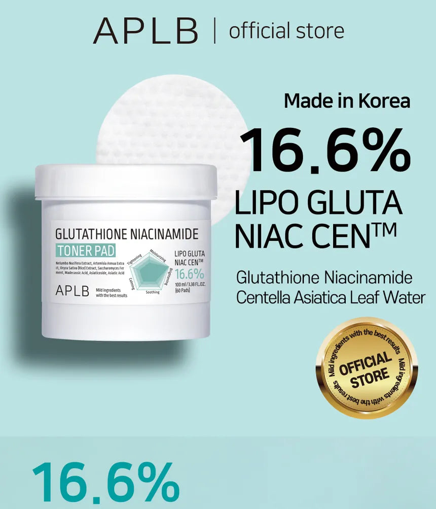 [APLB] Glutathione Niacinamide Toner Pad (60 pads)