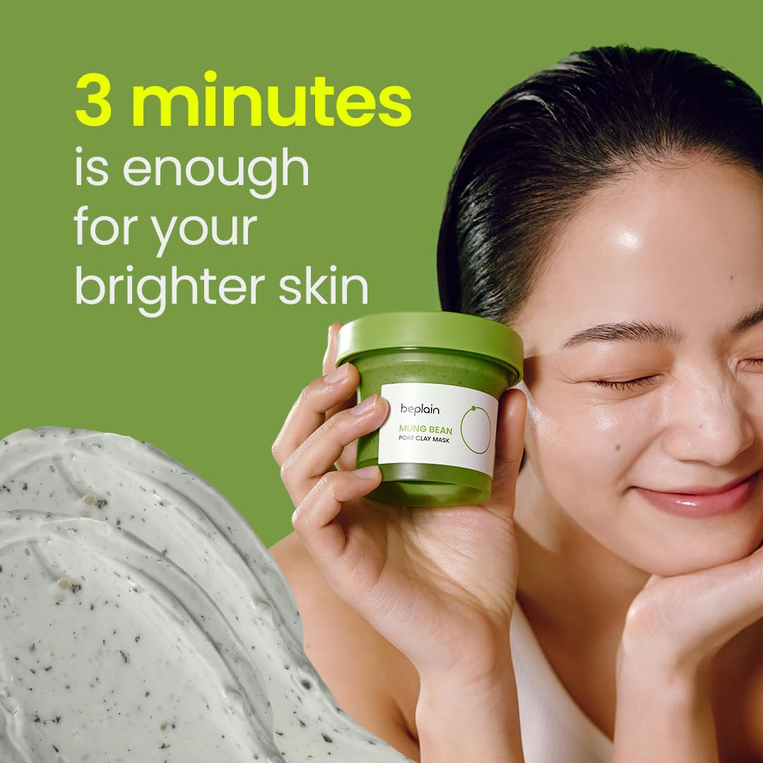 [beplain] Mung Bean Pore Clay Mask 120ml