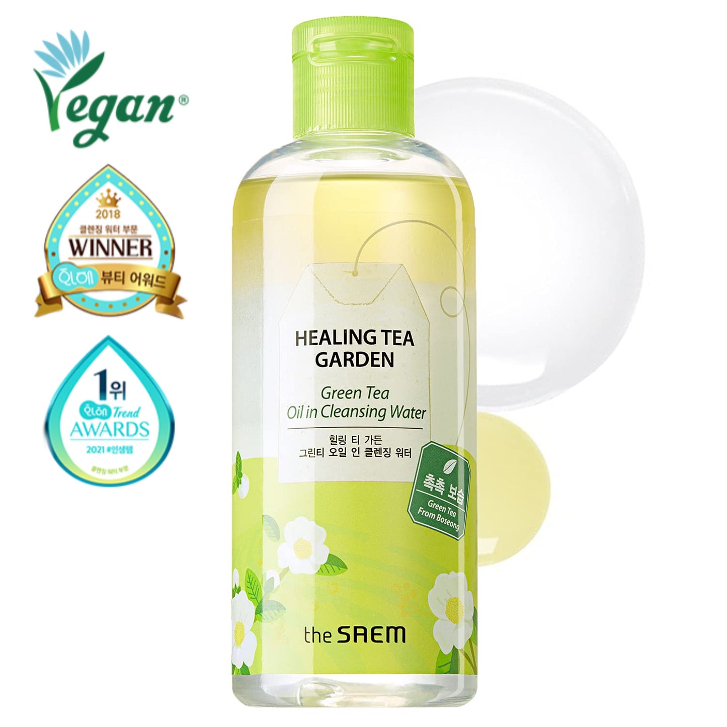 [the Saem] Healing Tea Garden Green Tea Oil In Cleansing Water 300ml