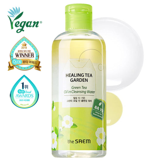 [the Saem] Healing Tea Garden Green Tea Oil In Cleansing Water 300ml