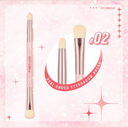 PINKFLASH- Dual ended Brush- Brocha doble punta