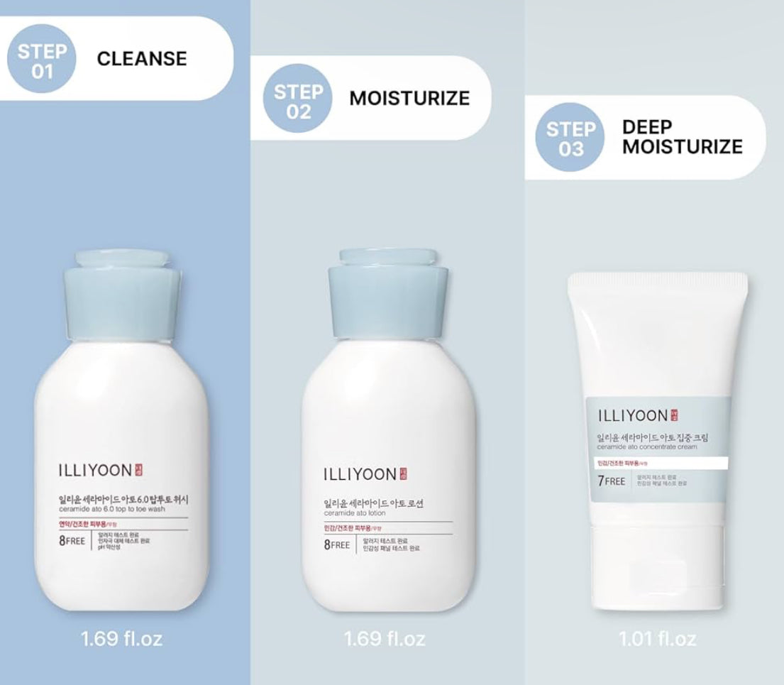 [illiyoon] Ceramide Ato Travel Kit Bundle Set