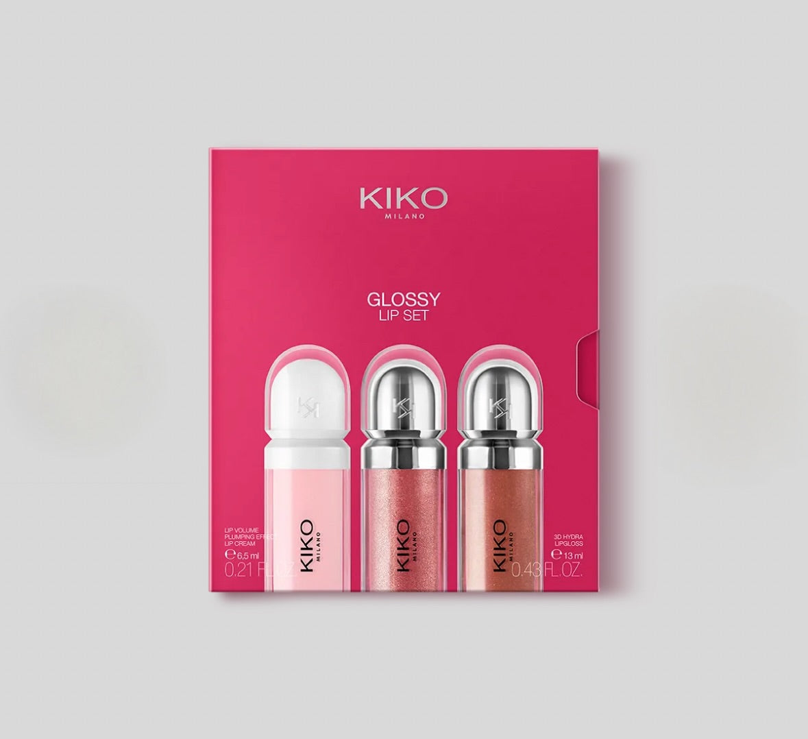 [Kiko Milano] Edición limitada Glossy Set *BAJO PEDIDO*