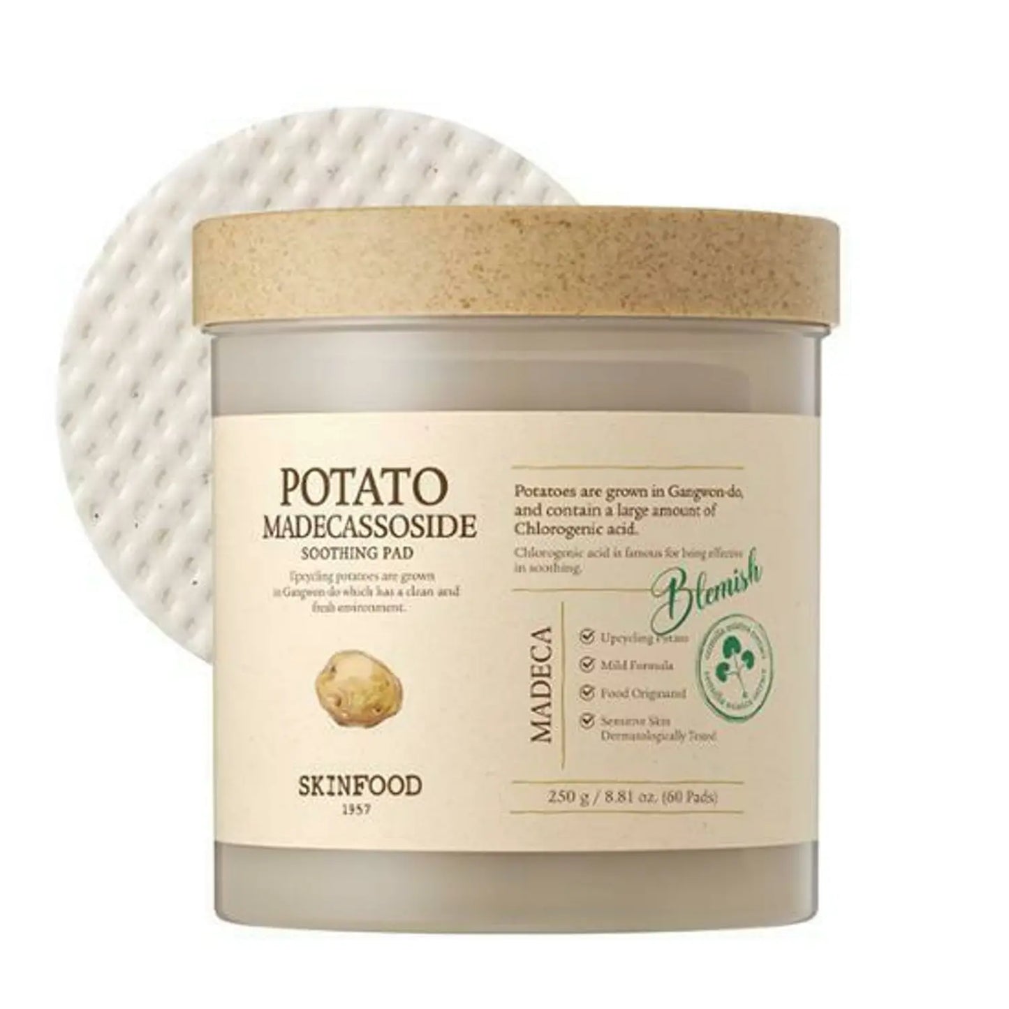 [SKINFOOD] Potato Madecassoside Soothing
Pad 60 patches