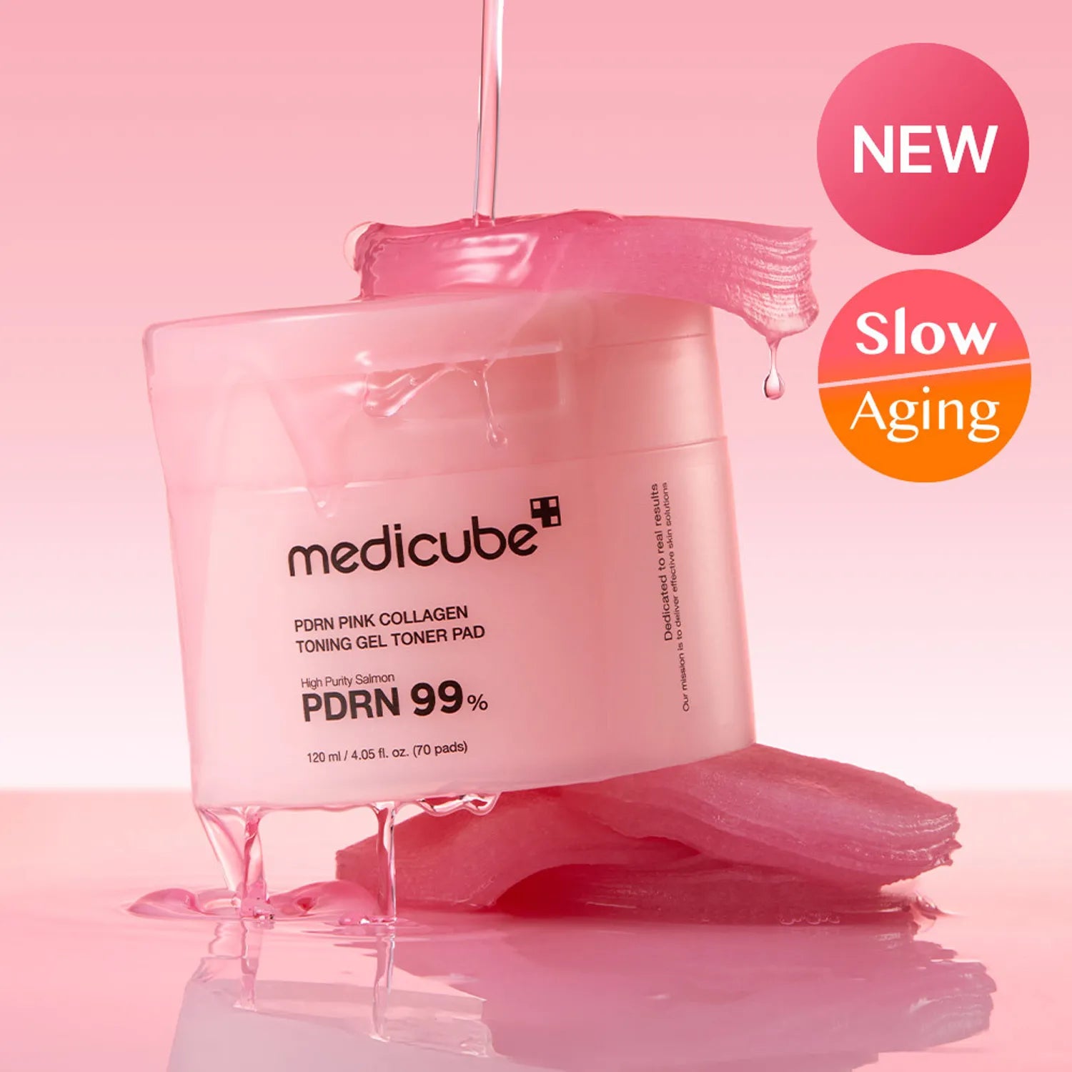 [medicube] PDRN Pink Collagen Toning Gel Toner Pads 70P