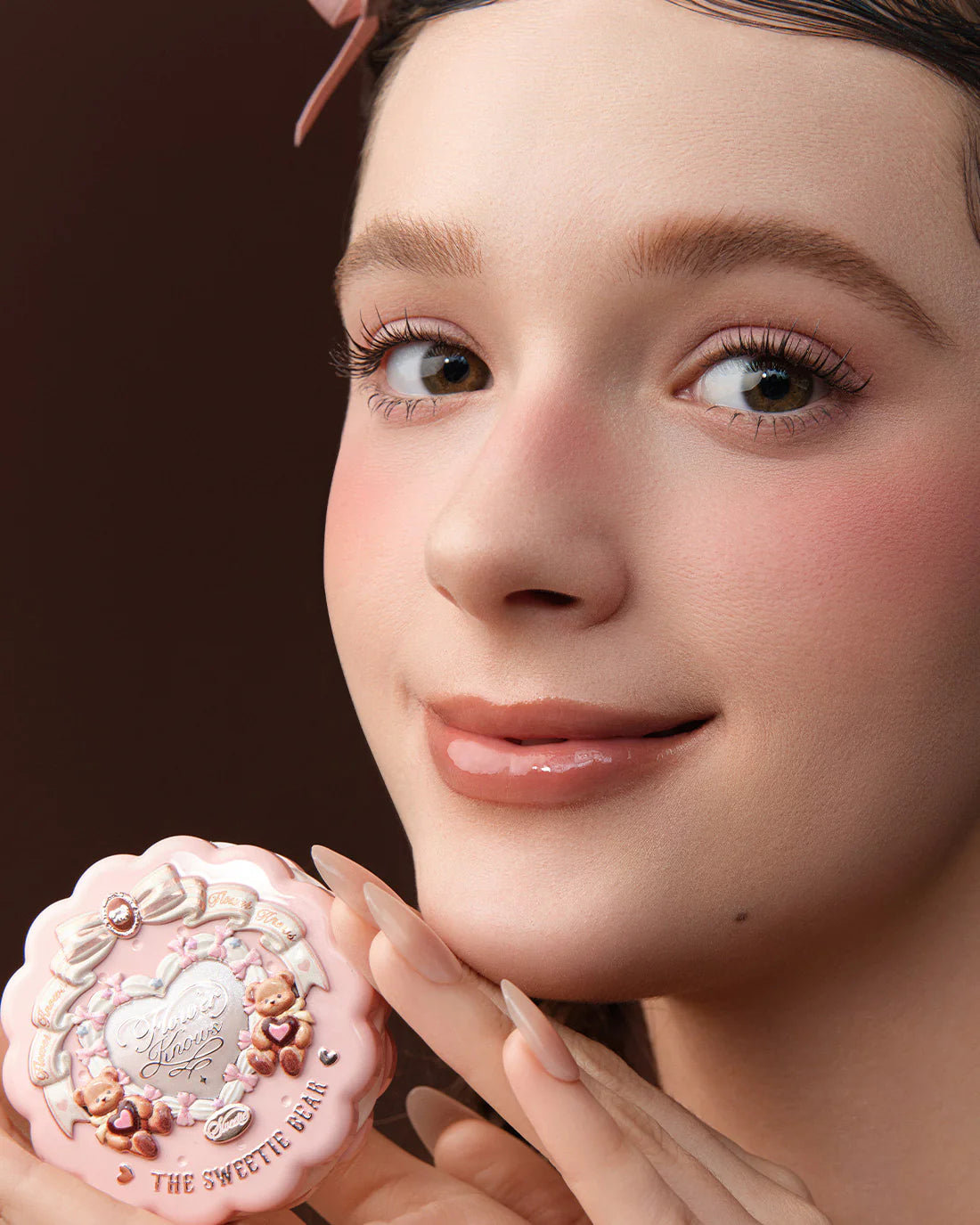 [Flower Knows] The Sweetie Bear Silk Satin Blush 03 Rose Chanson