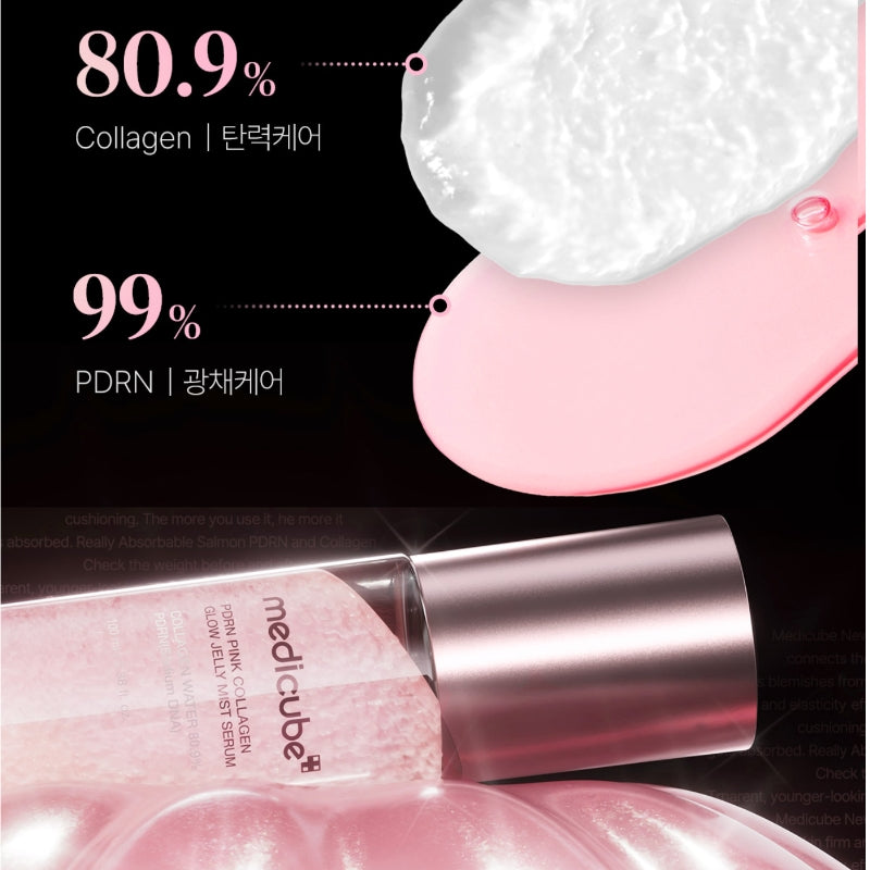 [Medicube] PDRN Pink Collagen Glow Jelly Mist Serum 100ml