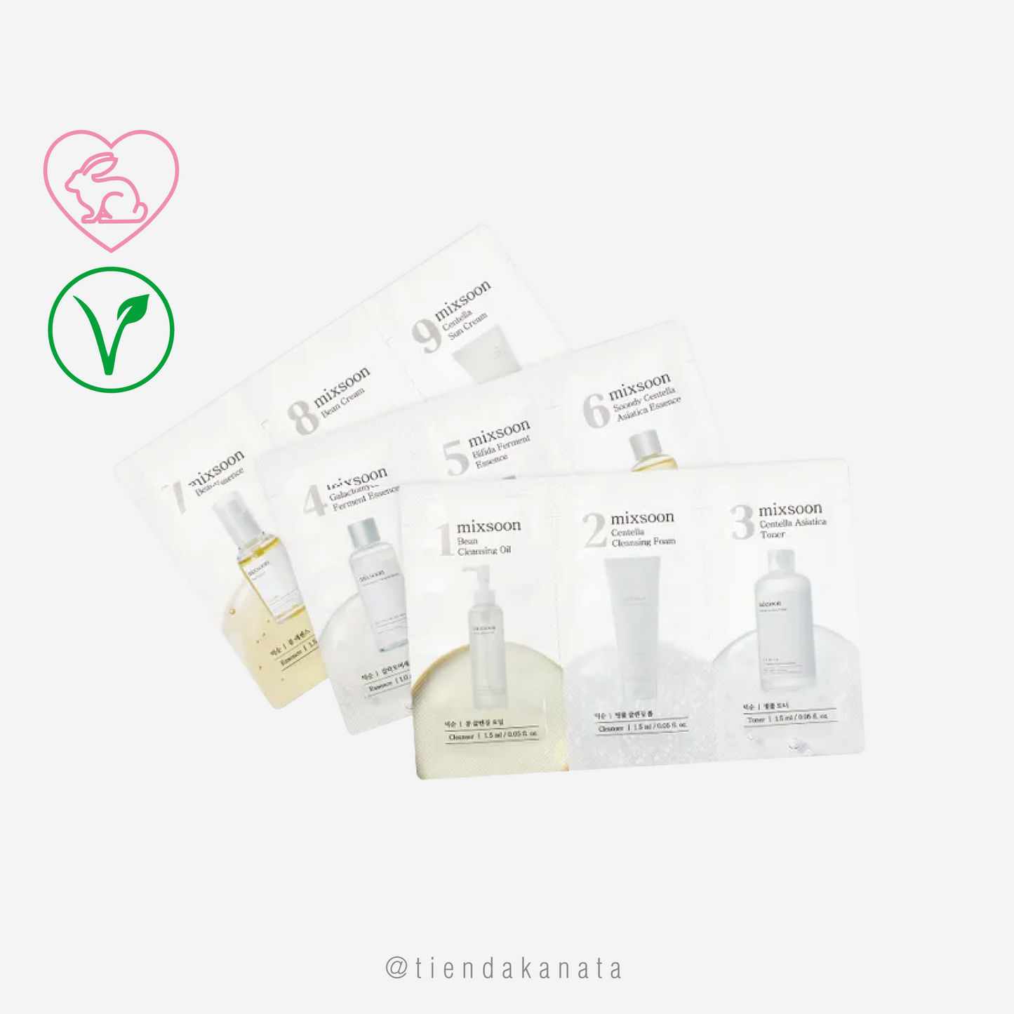 9-Step Skincare Sachet Bundle Set Mixsoon