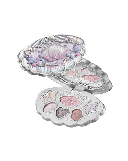 [Flower Knows] Shell's Jewel 6 Color Makeup Palette-  01 Moonlight Pearl
