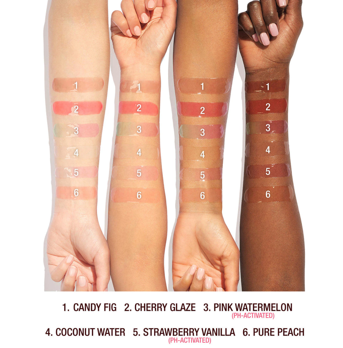 [Charlotte Tilbury]Unreal Lips Healthy Glow Nectar Lip Oil with Hyaluronic Acid and Vitamin E- Juicylicious Cherry Glaze