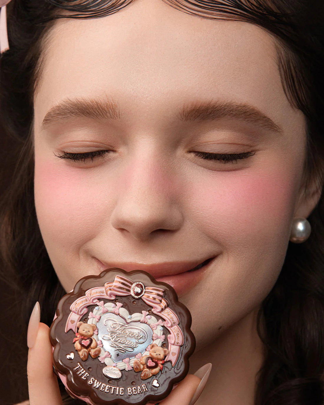 [Flower Knows] The Sweetie Bear Silk Satin Blush 04 Berry Parfait