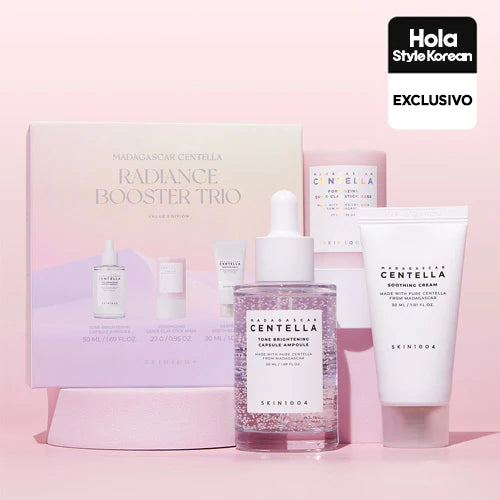 SKIN1004 Madagascar Centella Radiance Booster Trio (Ampoule + Mask + Cream)