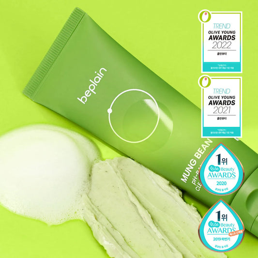 [beplain] Mung Bean Ph-balanced Cleansing Foam 80ml