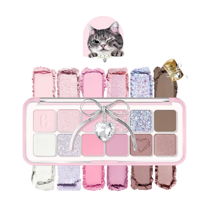 [Clio] Pro Eye Palette Air 12 Crystal Paw Luxury Koshort Special Edition