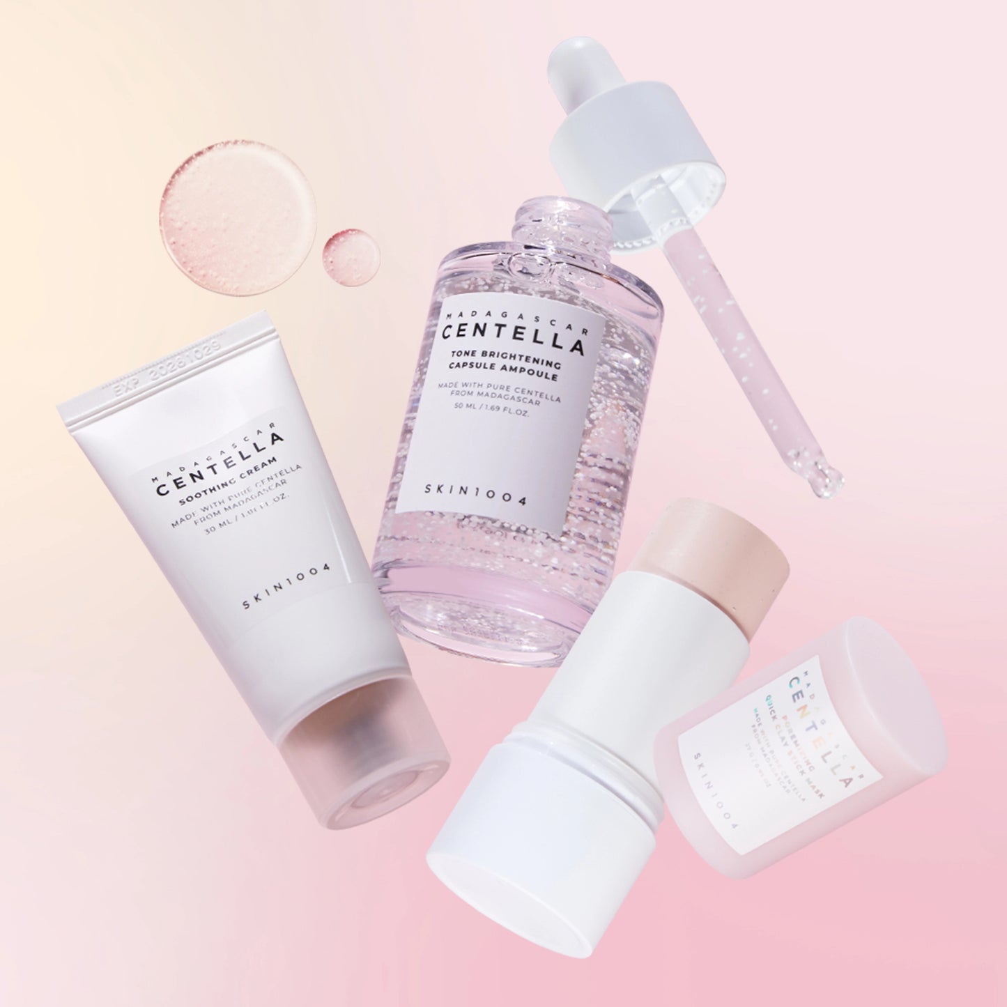 SKIN1004 Madagascar Centella Radiance Booster Trio (Ampoule + Mask + Cream)