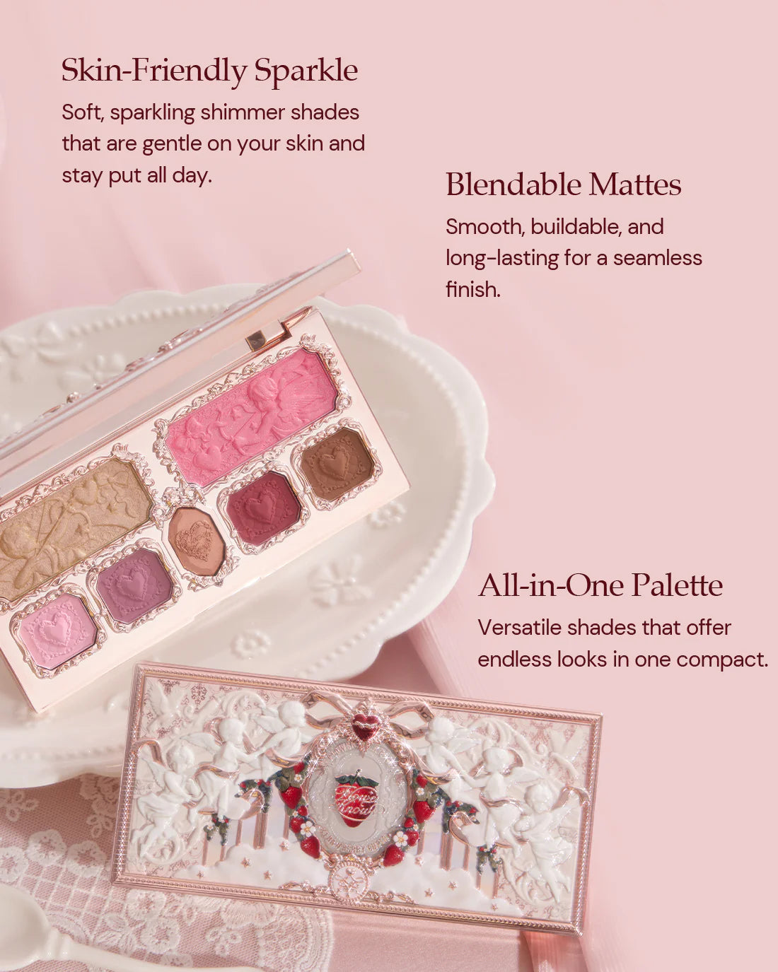 [Flower Knows] Strawberry Cupid Makeup Palette S02 Cupids Mischief